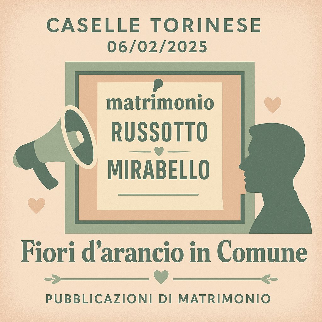 Pubblicazione Matrimonio