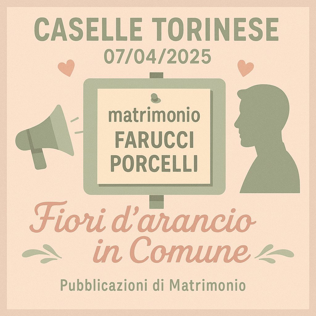 Pubblicazione Matrimonio