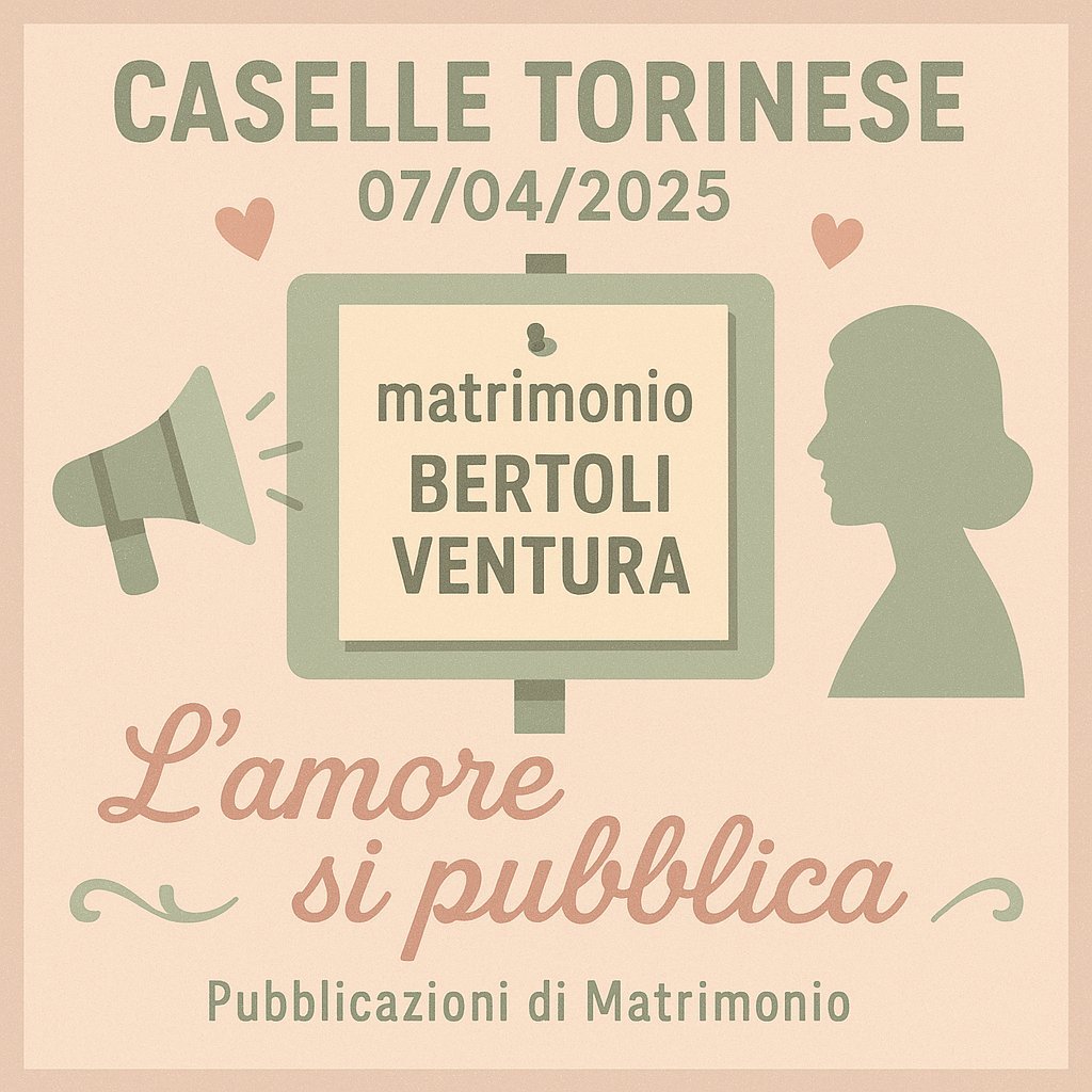 Pubblicazione Matrimonio