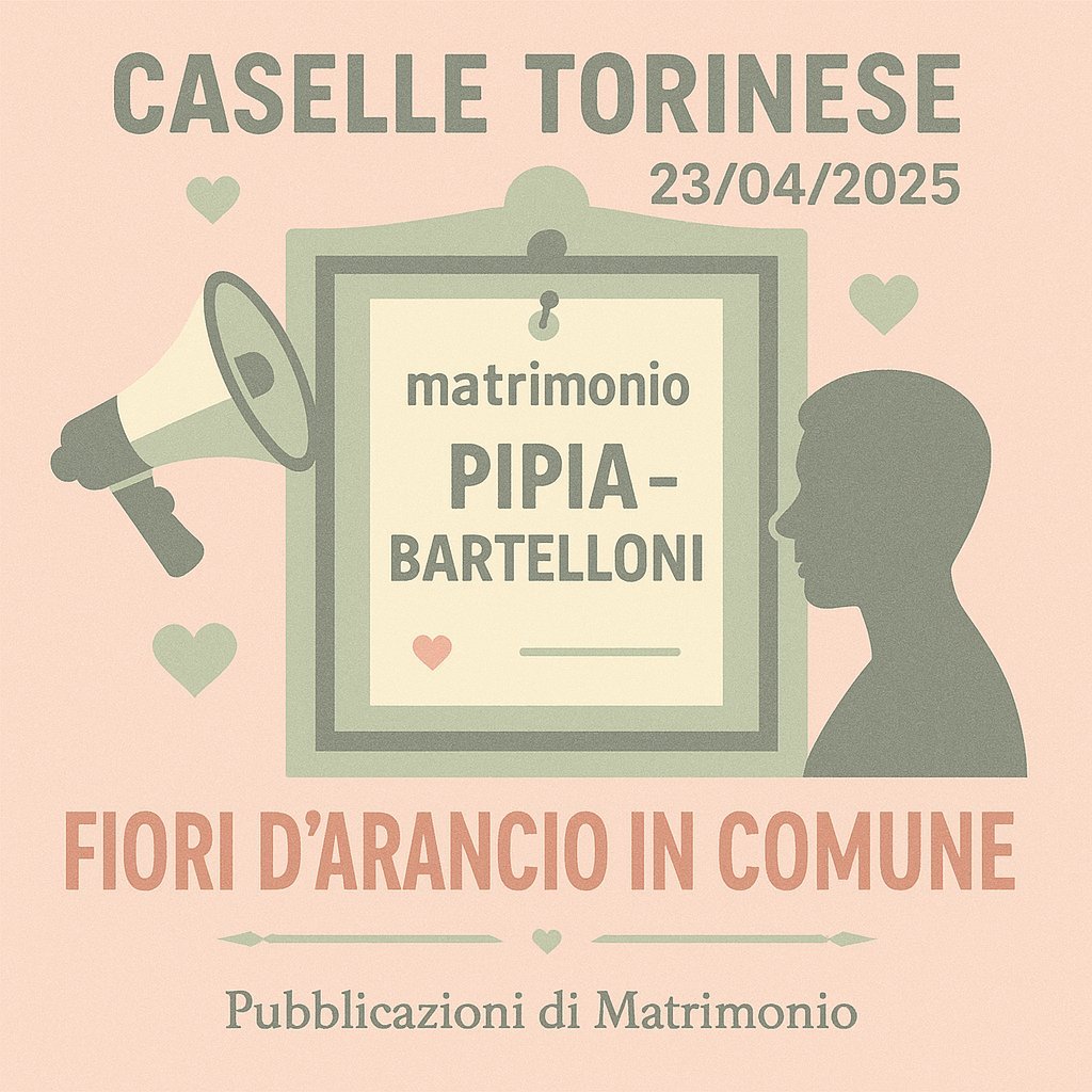 Pubblicazione Matrimonio