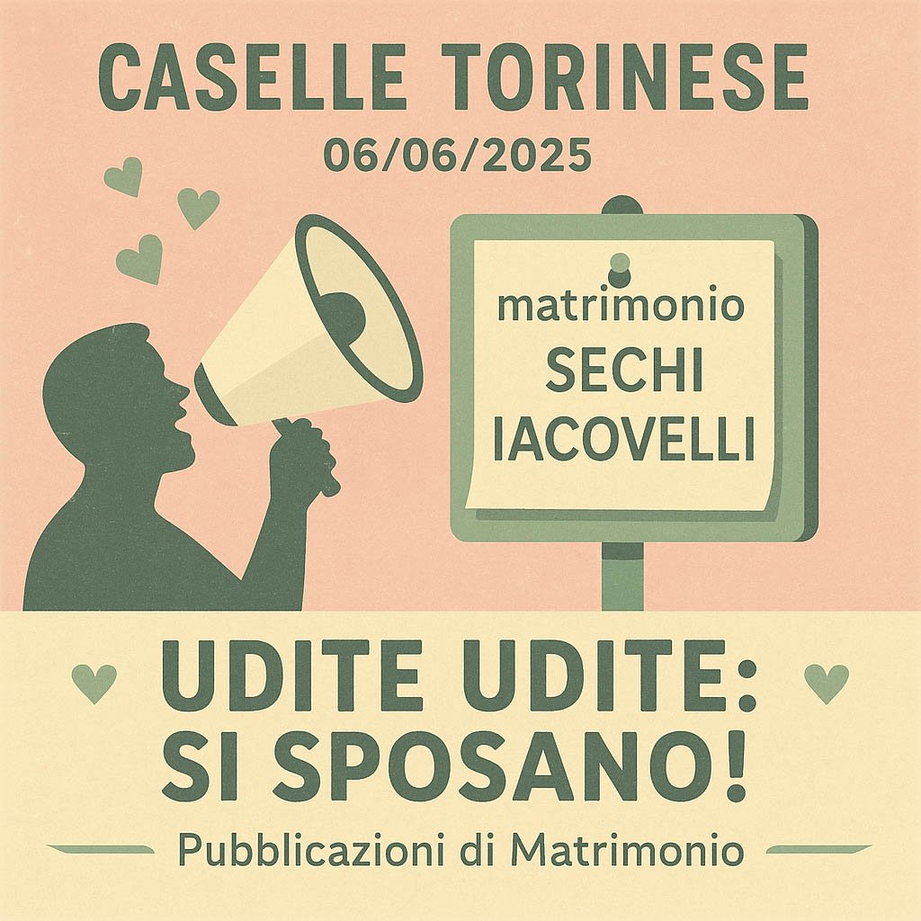 Pubblicazione Matrimonio
