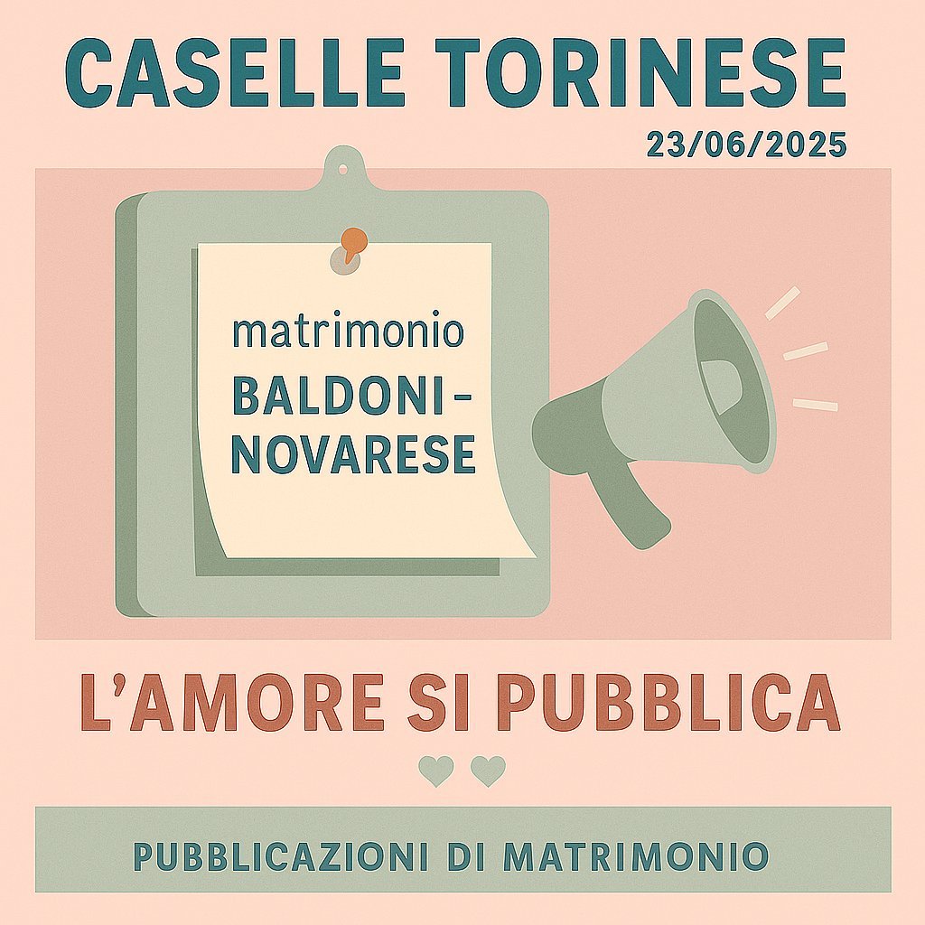Pubblicazione Matrimonio