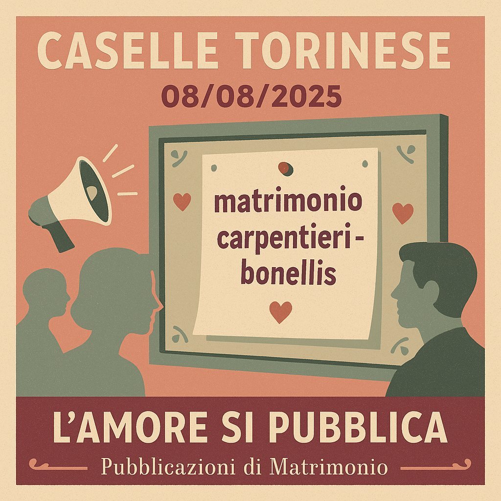 Pubblicazione Matrimonio