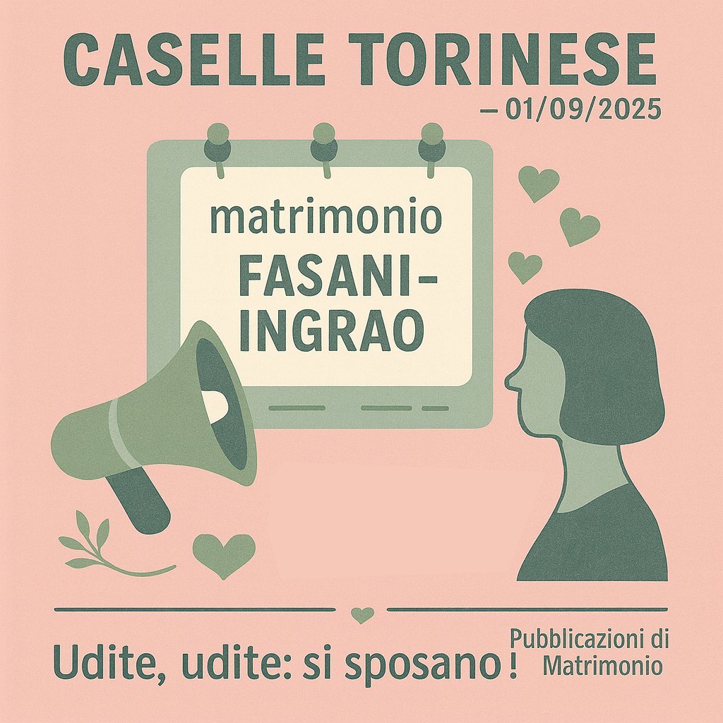 Pubblicazione Matrimonio