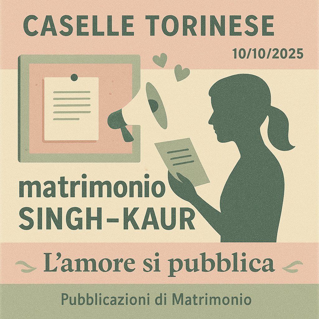 Pubblicazione Matrimonio