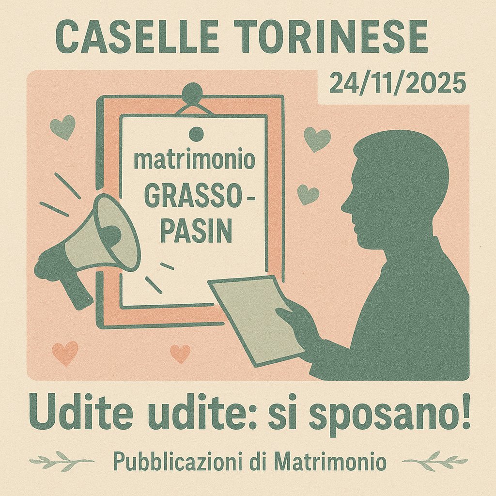 Pubblicazione Matrimonio