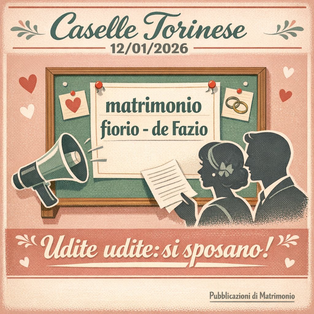 Pubblicazione Matrimonio