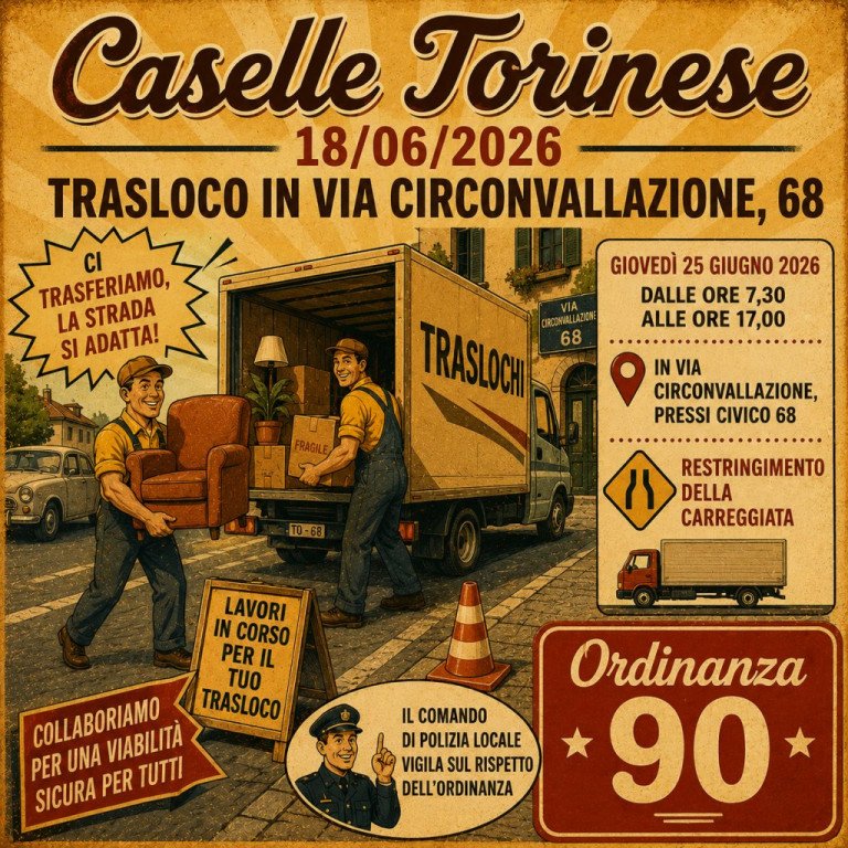 TRASLOCO IN VIA CIRCONVALLAZIONE, 68