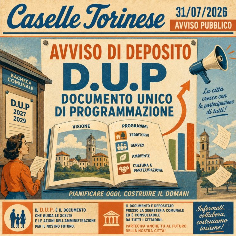 AVVISO DI DEPOSITO D.U.P DOCUMENTO UNICO DI PROGRAMMAZIONE
