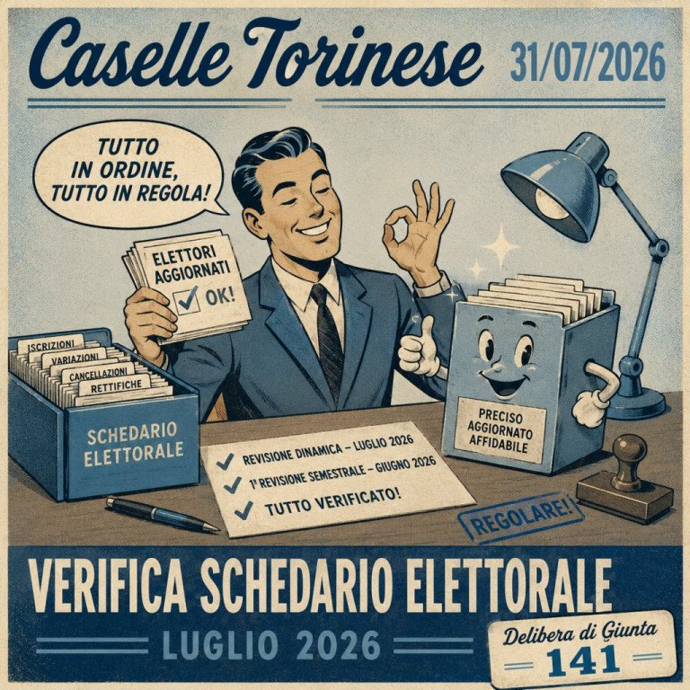 VERIFICA SCHEDARIO ELETTORALE LUGLIO 2026