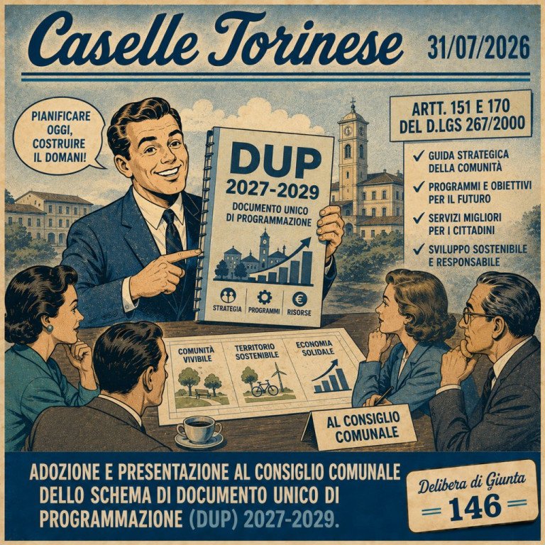 ARTT. 151 E 170 DEL D.LGS 267/2000. ADOZIONE E PRESENTAZIONE AL CONSIGLIO COMUNALE DELLO SCHEMA DI DOCUMENTO UNICO DI PROGRAMMAZIONE (DUP) 2027-2029.