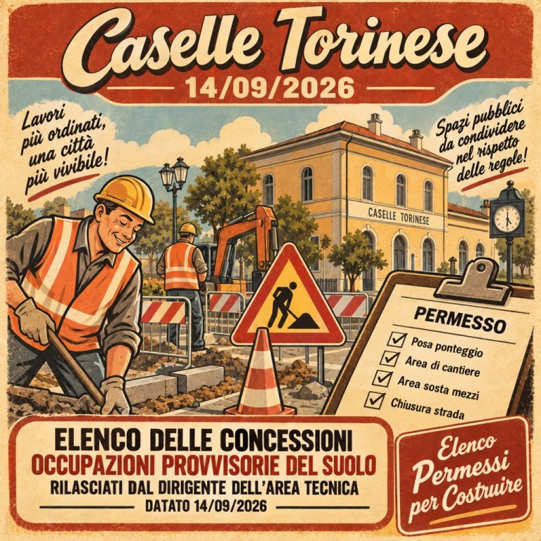 ELENCO DELLE CONCESSIONI OCCUPAZIONI PROVVISORIE DEL SUOLO RILASCIATI DAL DIRIGENTE DELL'AREA TECNICA DATATO 14/09/2026